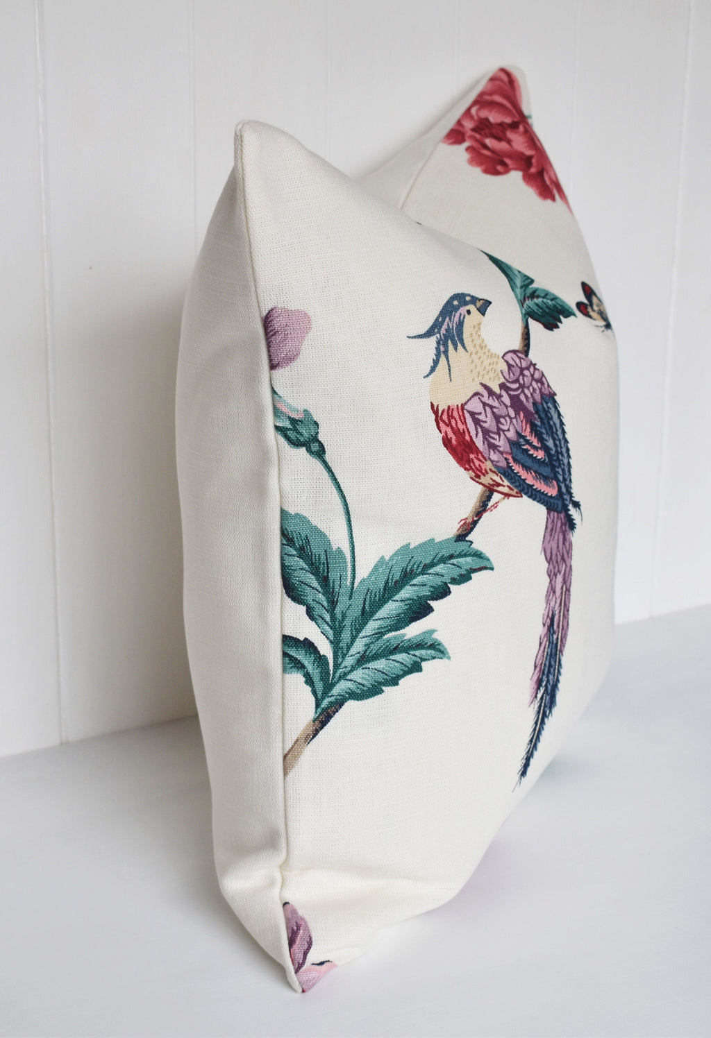 Laura Ashley Elveden Cranberry Cushion, Handmade with a Zip Fastening