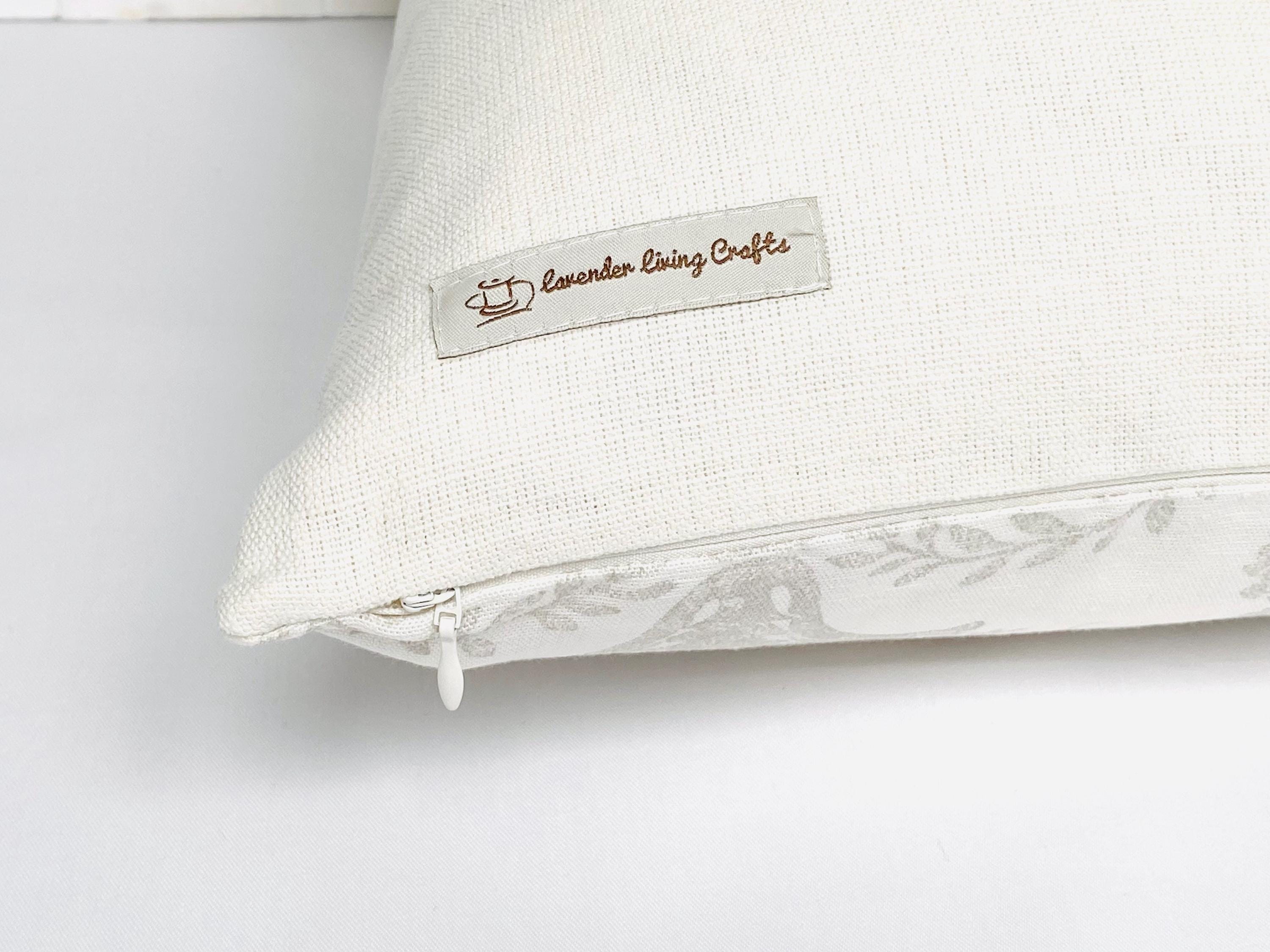 Laura Ashley Josette Dove Grey Off White Cushion, backed with Laura Ashley Austen Off White. Handmade with Zip Fastening.
