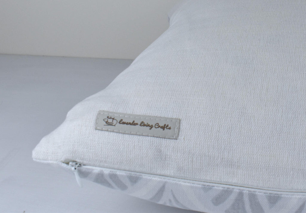 Handmade Laura Ashley Florin Silver Cushion : Art Deco Style