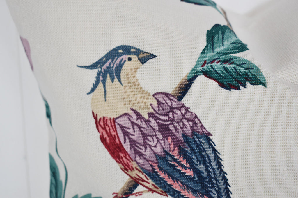 Laura Ashley Elveden Cranberry Cushion, Handmade with a Zip Fastening