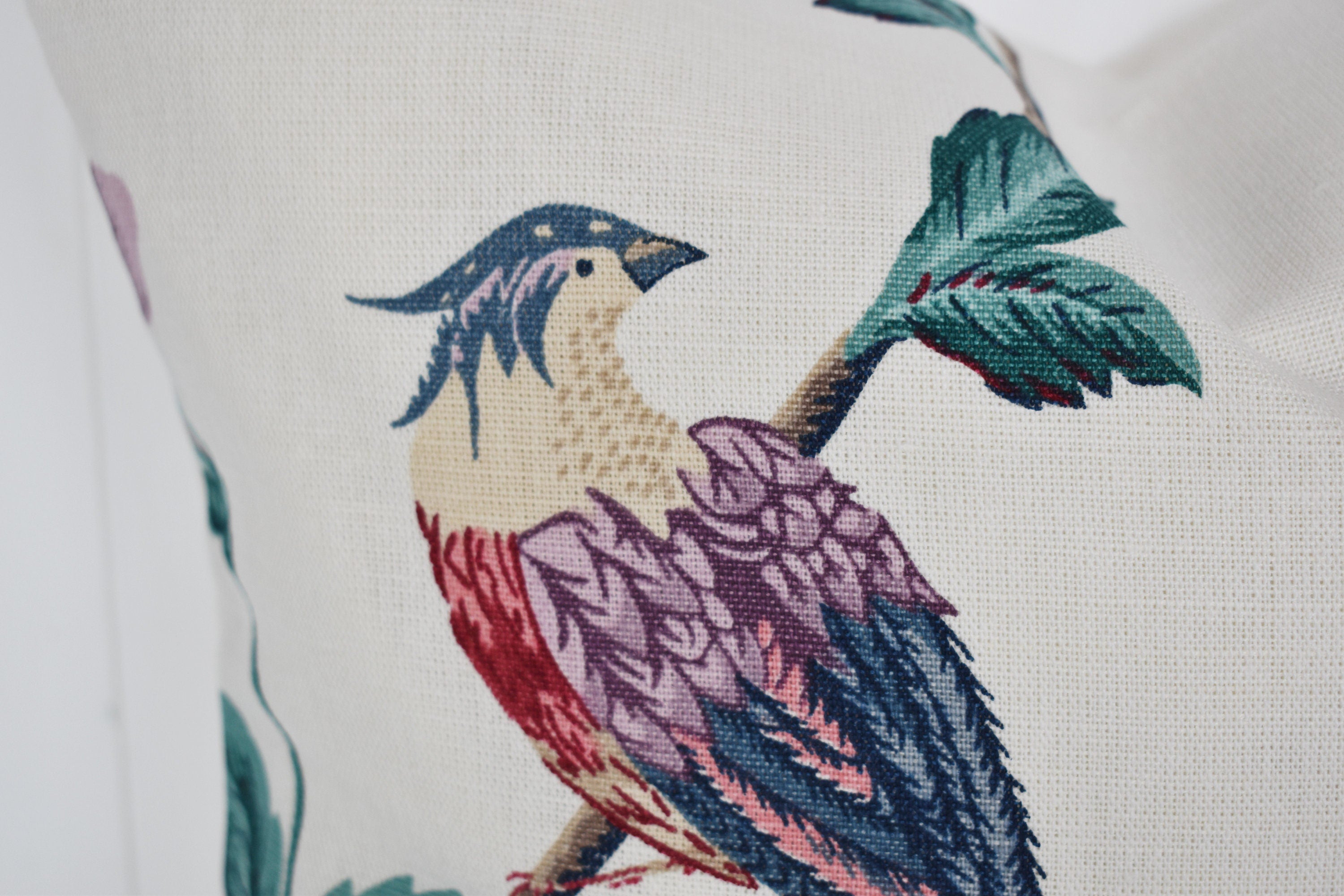 Laura Ashley Elveden Cranberry Cushion, Handmade with a Zip Fastening