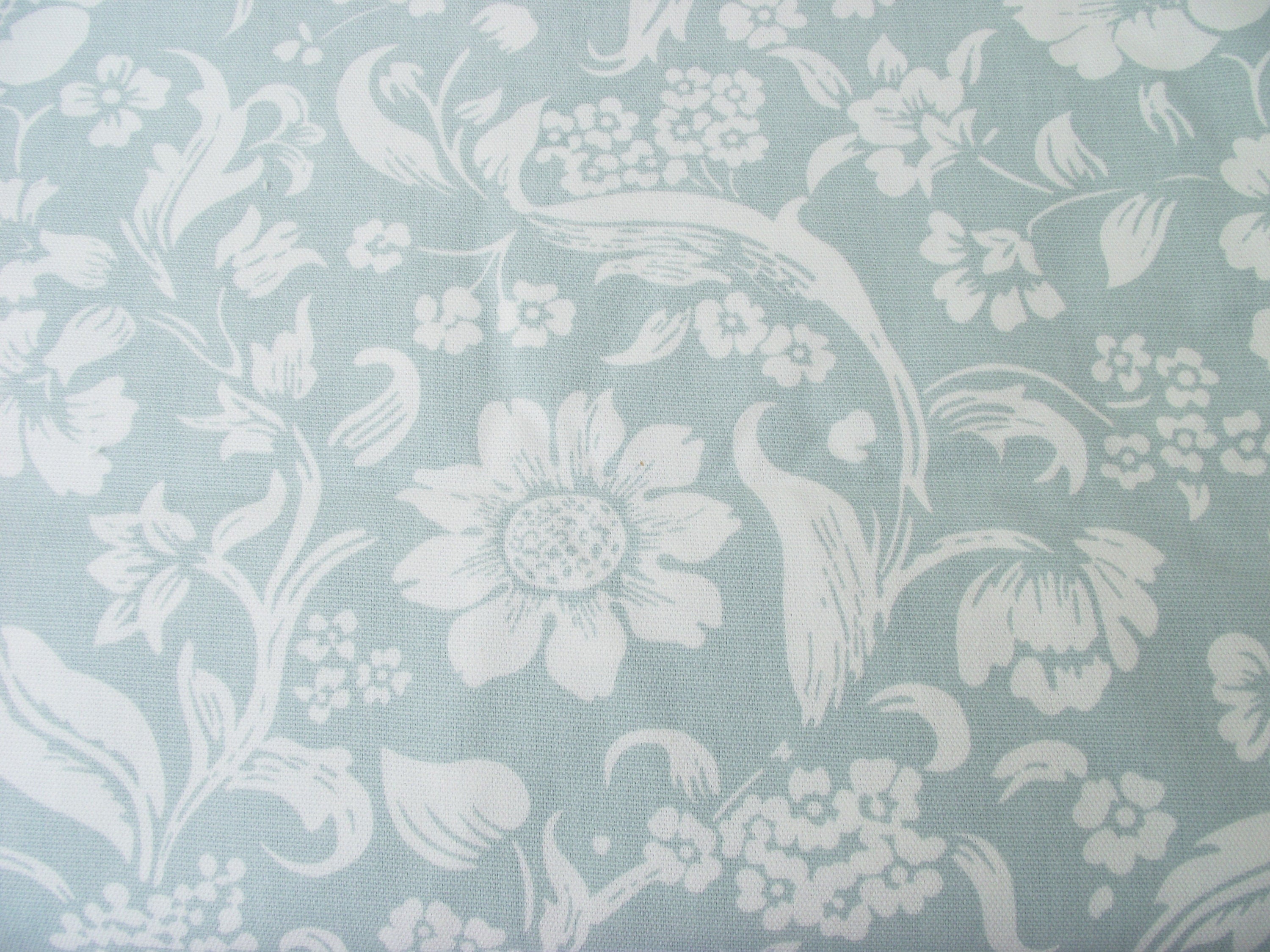 Laura Ashley Floral Cushion, Lyla Duck Egg with Zip Closure, Handmade