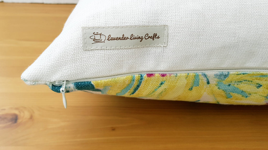 Laura Ashley cosmos Floral Cushion : Handmade with Laura Ashley Austen back, 16"