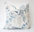 Laura Ashley Parterre Seaspray Cushion : Floral Blue Pillow 16"