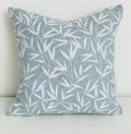 Laura Ashley Willow Leaf Seaspray Cushion, Handmade in soft Chenille Fabric