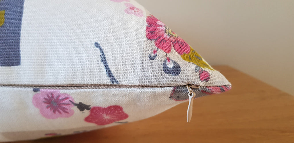 Handmade Birdhouse Cushion : Clarke and Clarke Cotton Fabric