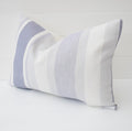 Handmade Laura Ashley Purple Stripe Cushion: Pale Iris Pillow with Zip Closure