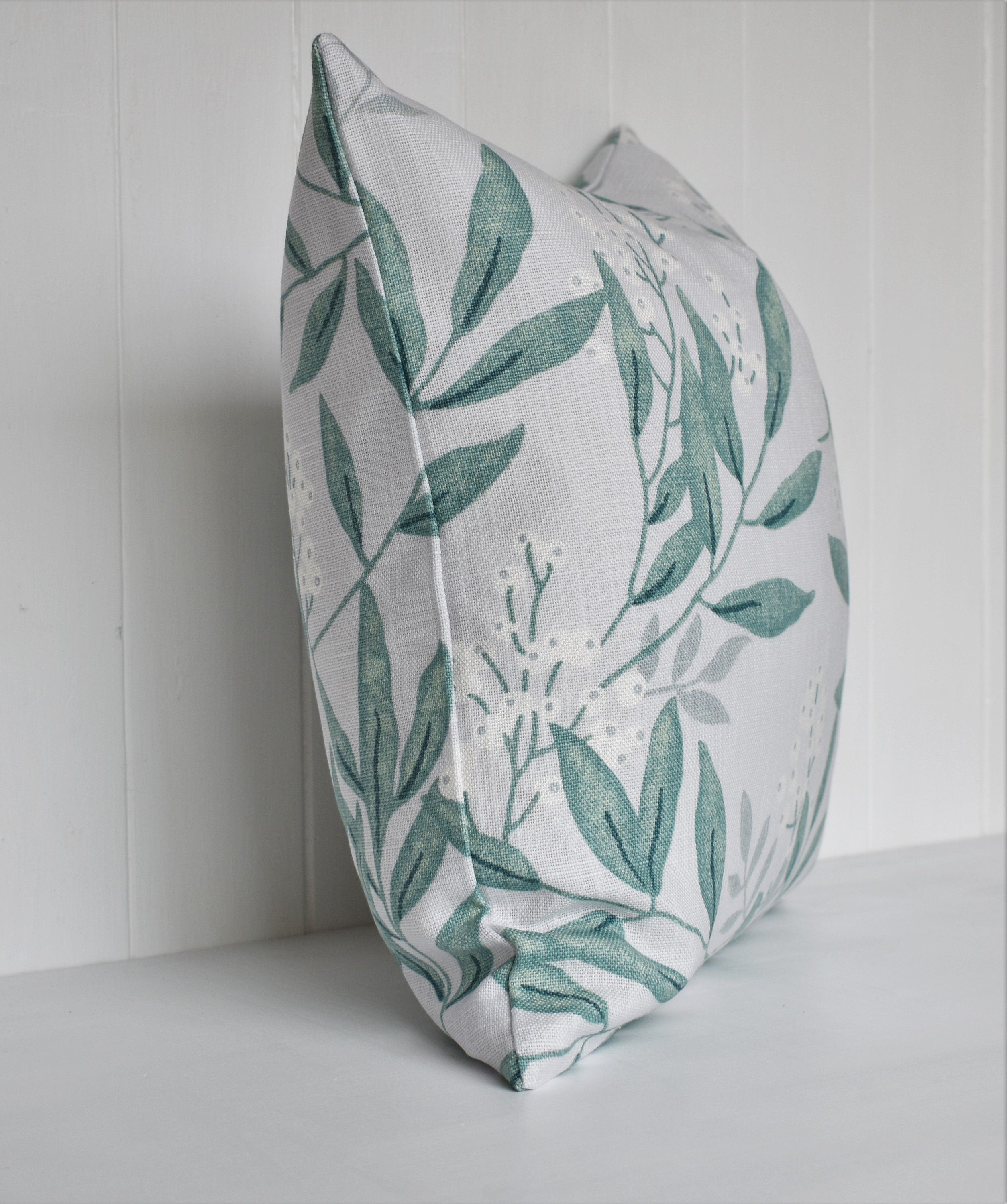 Laura Ashley Greendale Cushion: Handmade with pattern on both sides, 16"
