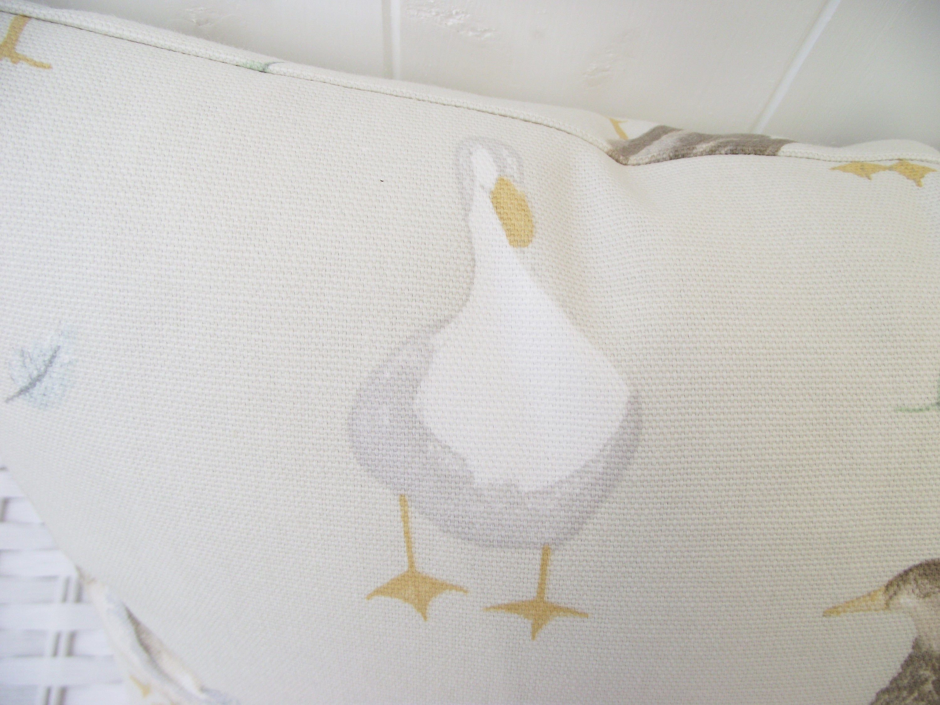 Ducks Country Cushion, Jenny Duck Fabric on both sides with Zip a Fastening