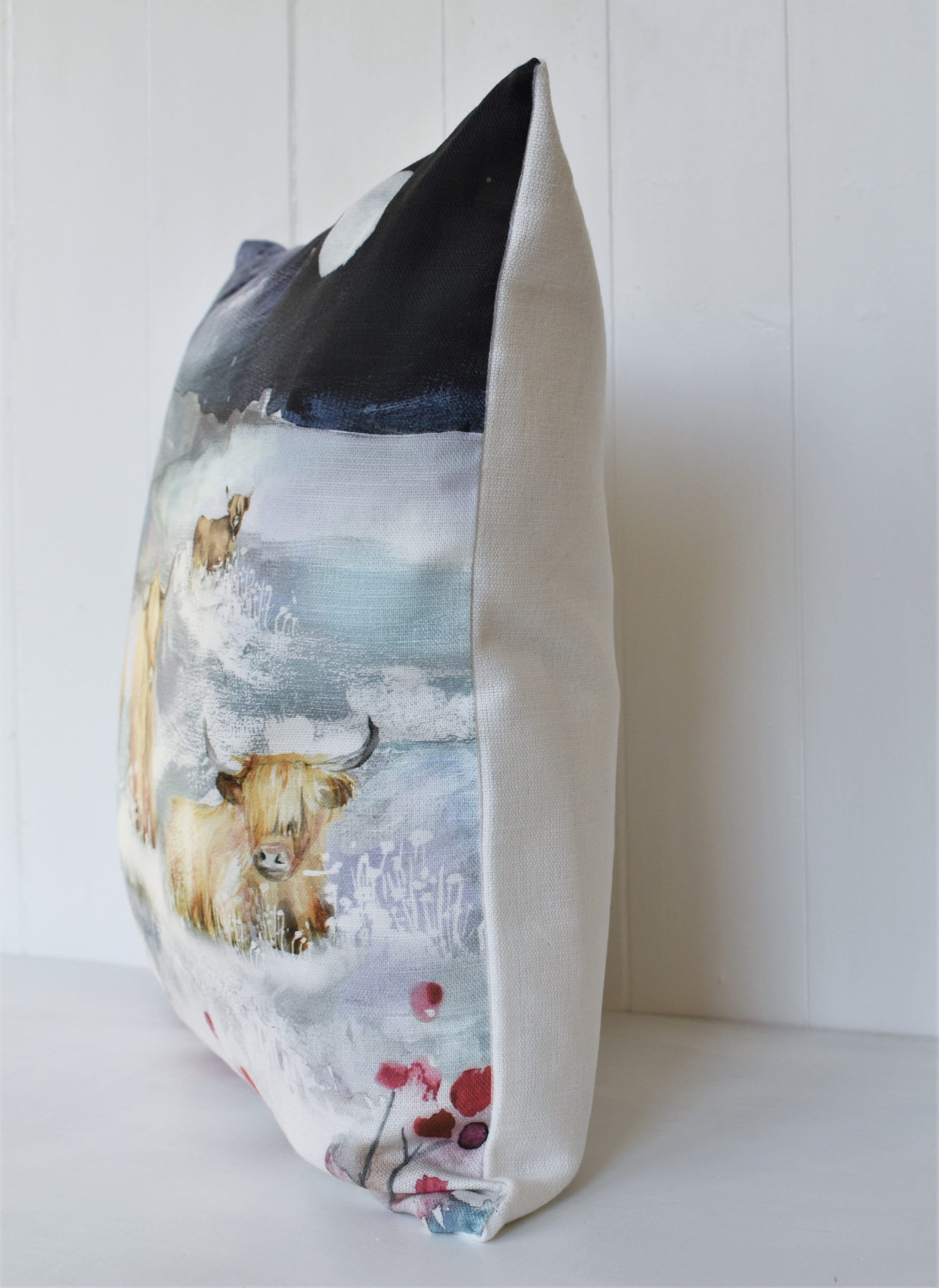 Voyage Maison Highland Cow Cushion: Laura Ashley Backing