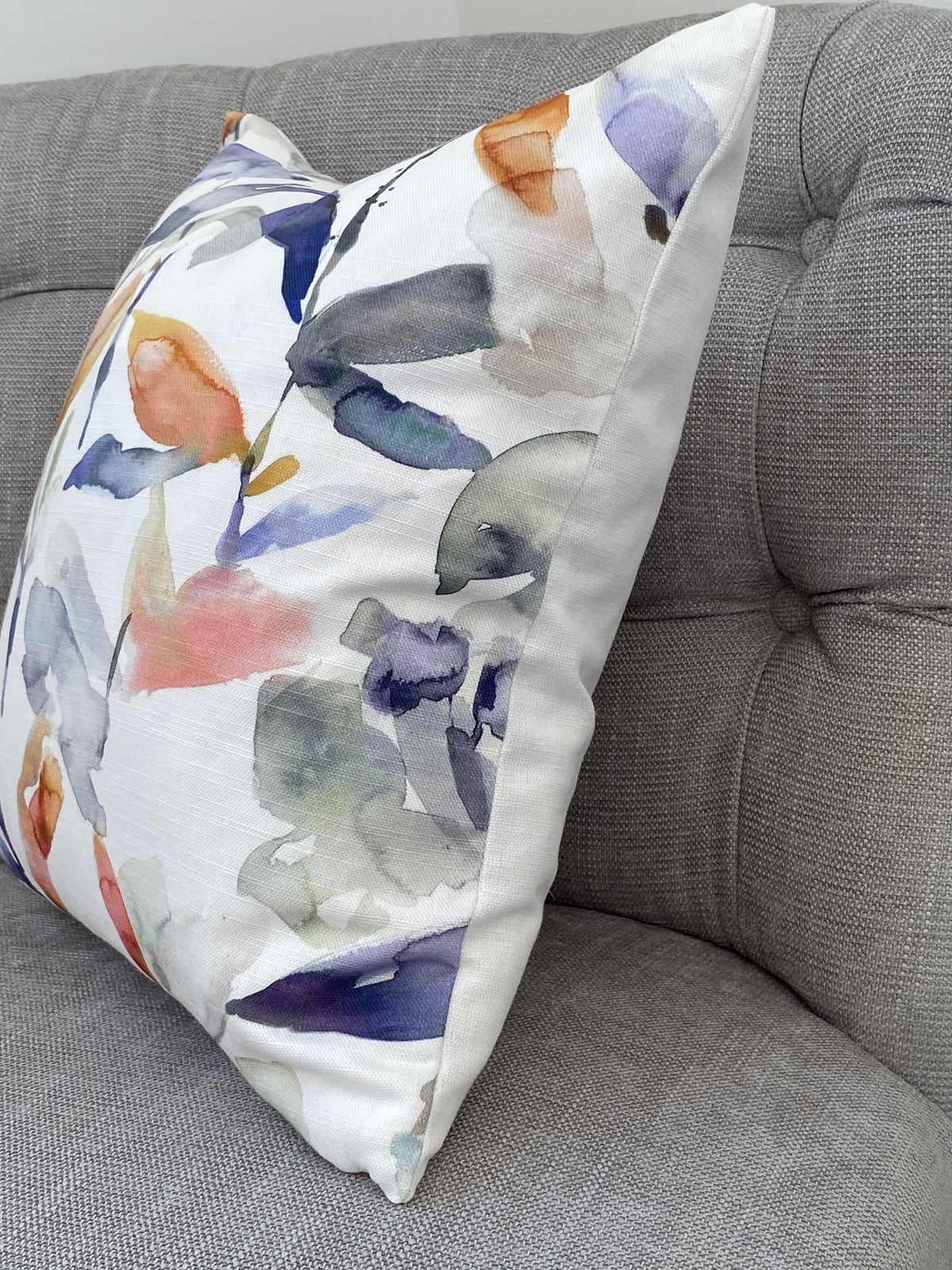Handmade Voyage Maison Naura Clementine Cushion, Laura Ashley Austen Off White Backing