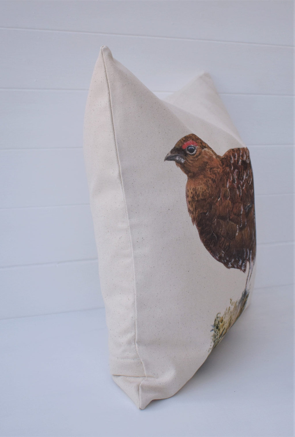 Bird Grouse Cushion, Wendy Darker Art Print, Choice of Cover Only or Cover + Pad