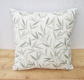 Laura Ashley Green Willow Leaf Cushion : Willow on both sides, Handmade with a Zip Fastening