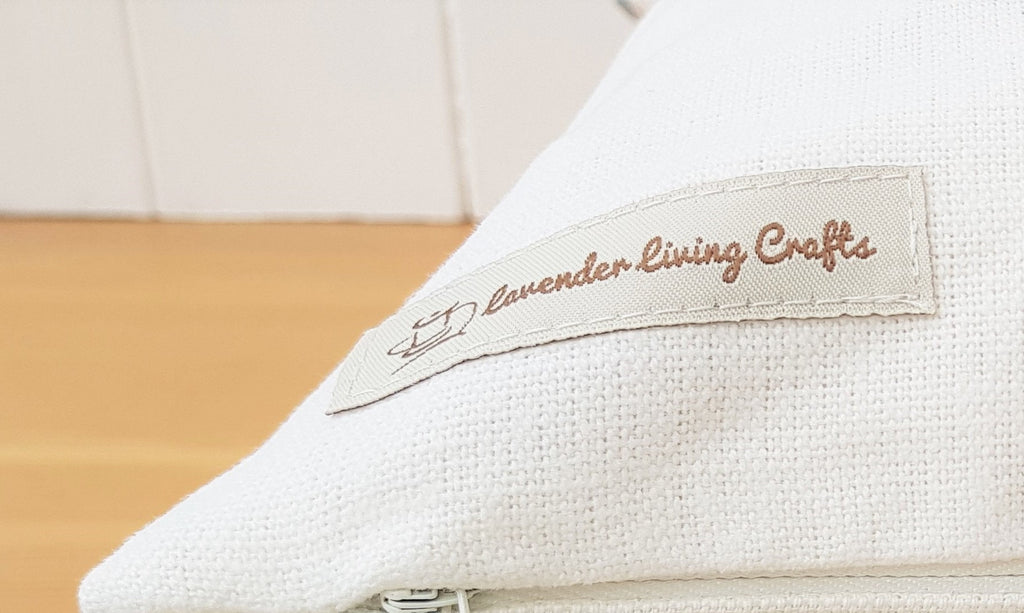 Laura Ashley Willow Leaf Cushion: Handmade in Green Hedgerow with Zip Closure