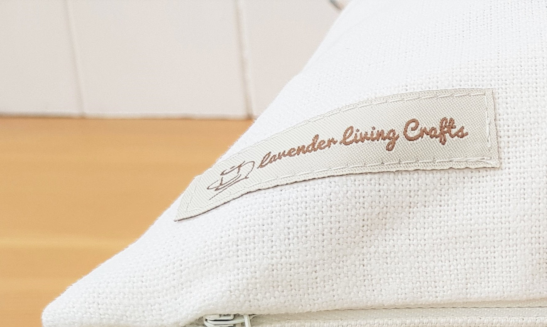 Laura Ashley Willow Leaf Cushion: Handmade in Green Hedgerow with Zip Closure