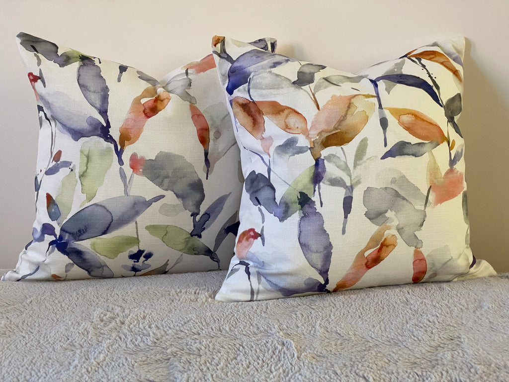 Handmade Voyage Maison Naura Clementine Cushion, Laura Ashley Austen Off White Backing