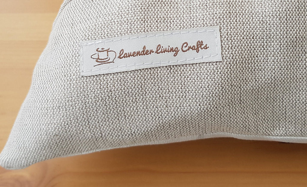 Handmade Laura Ashley Magnolia Grove Natural Cushion : Austen Natural on reverse with Zip Fastening 16"