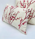 Laura Ashley Cranberry Pussy Willow Cushion, Same Fabric on both sides, Handmade with a Zip Fastening