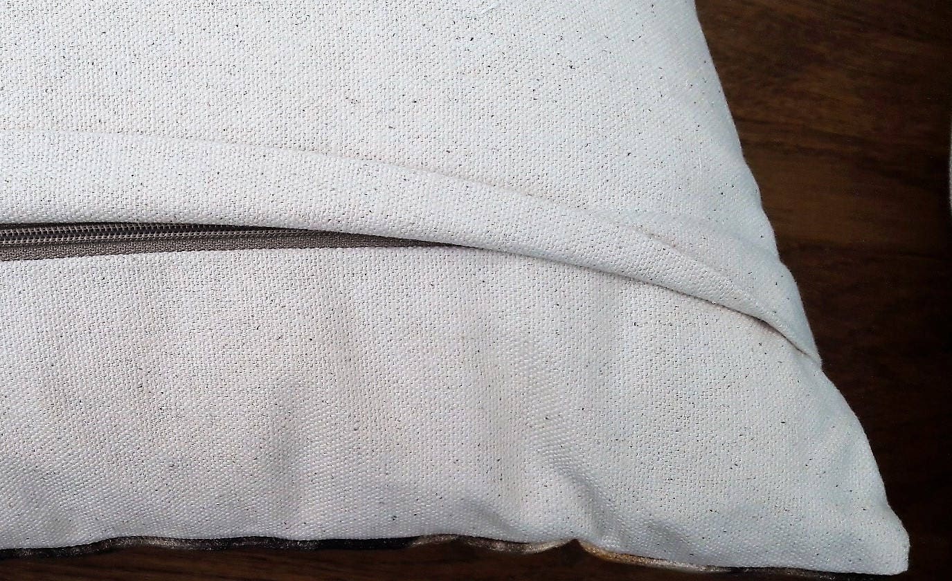 Chicken Run Rustic Cushion, Wendy Darker Art Print on Organic Cotton Fabric, Handmade Cushion with Zip Fastening.