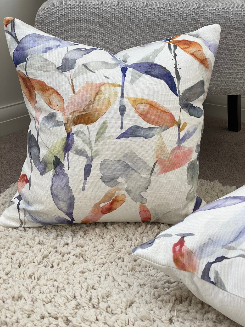 Handmade Voyage Maison Naura Clementine Cushion, Laura Ashley Austen Off White Backing