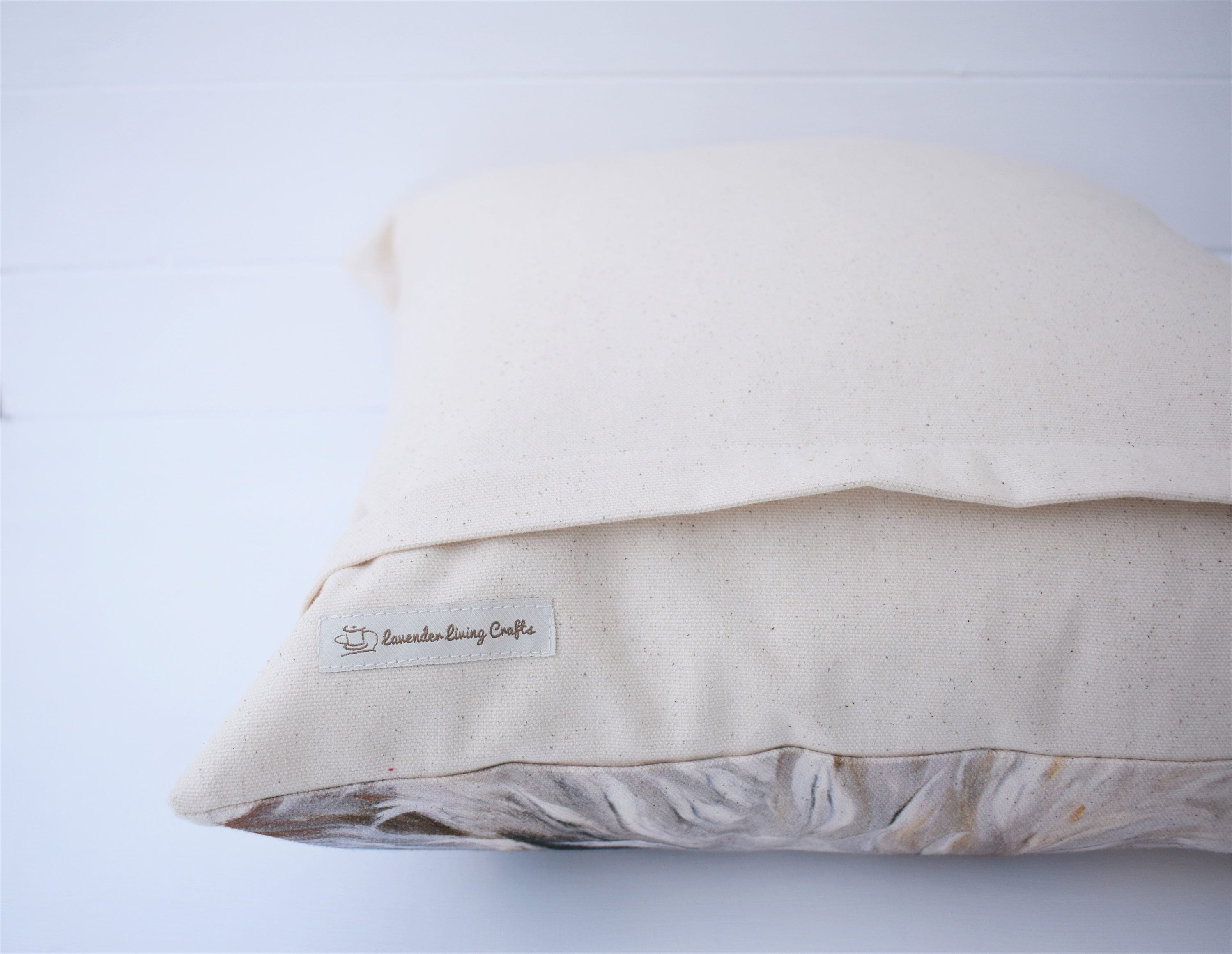 Blue Eyed Cat Cushion: Wendy Darker Art Print, Organic Cotton, Cover Only or Cover + Pad