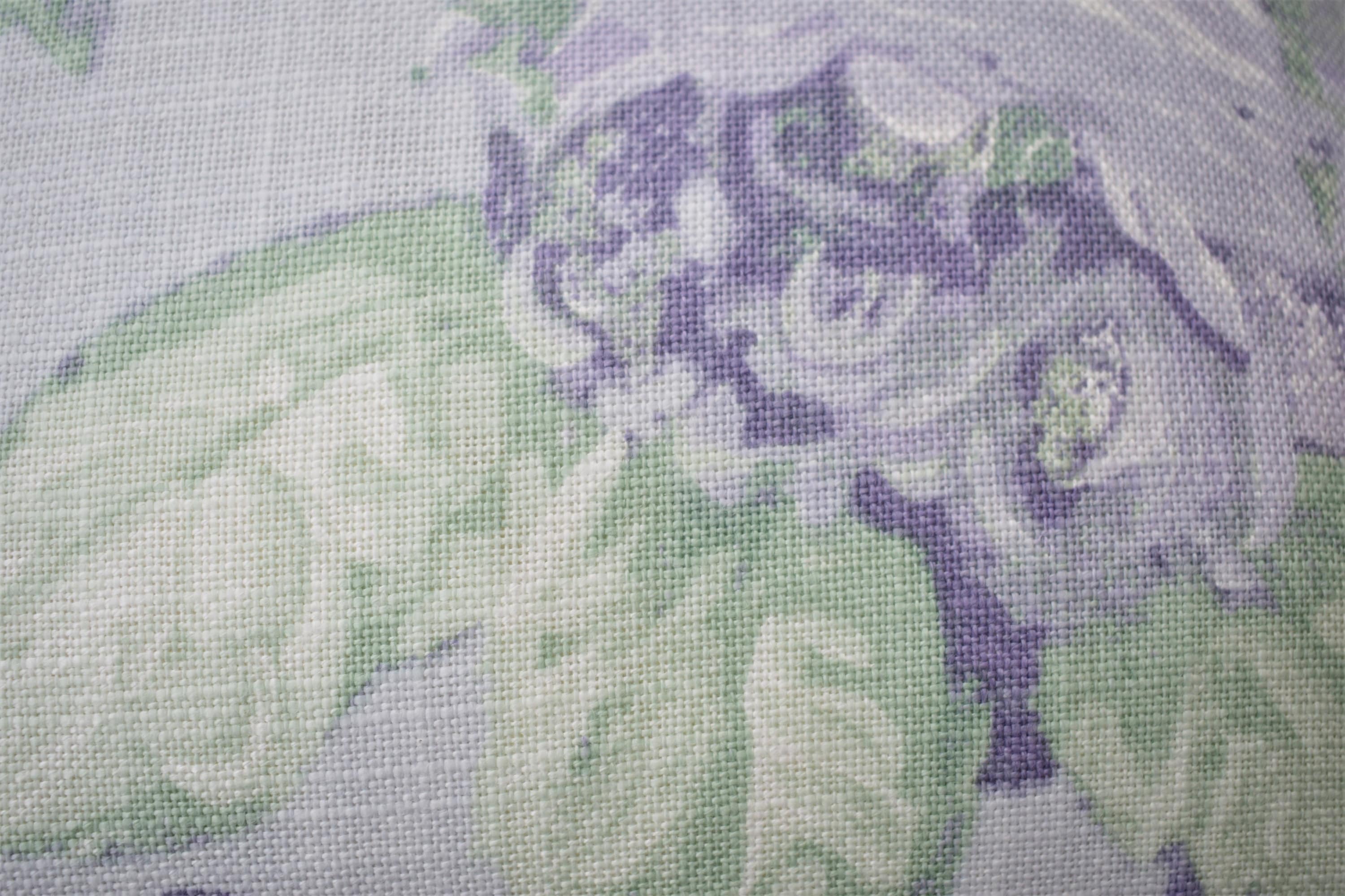 Laura Ashley  Violetta Silver White Cushion, Handmade with a Zip Fastening