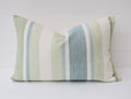Laura Ashley Awning Stripe Green Cushion : Duck Egg Green, Handmade with Zip Fastening