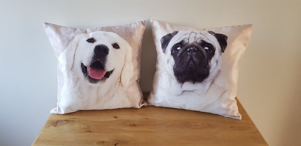 Golden Retriever Art Print Cushion: Handmade with Zip Closure, Cover only or Cover + Pad