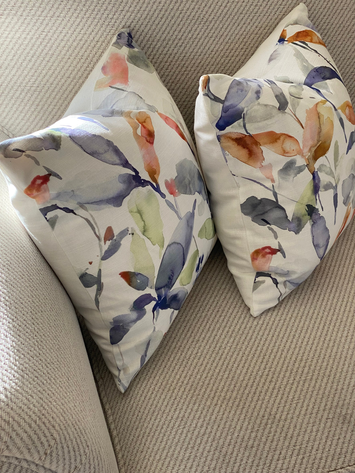 Handmade Voyage Maison Naura Clementine Cushion, Laura Ashley Austen Off White Backing