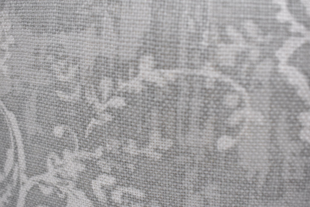 Laura Ashley Maddox Silver Cushion, The Same Fabric on both sides, Handmade with a zip fastening 16"