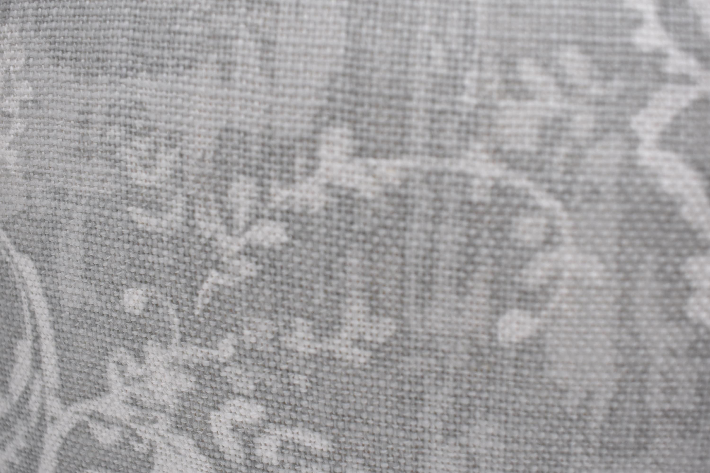 Laura Ashley Maddox Silver Cushion, The Same Fabric on both sides, Handmade with a zip fastening 16"
