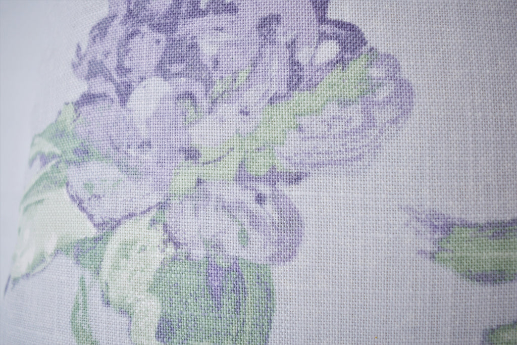 Handmade Laura Ashley Purple Floral Cushion : Purple Violetta on both sides 16"