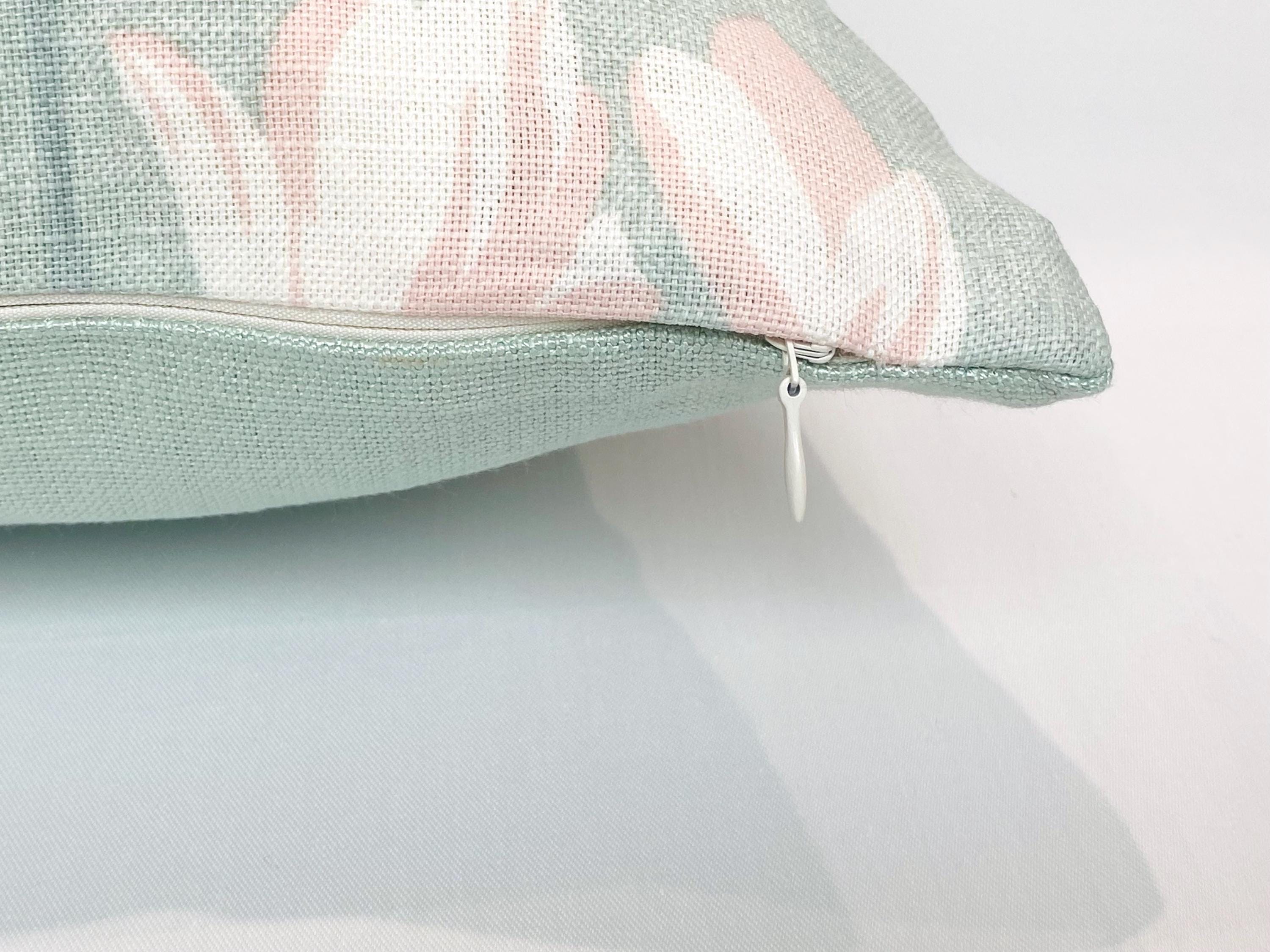Laura Ashley Magnolia Duck Egg Cushion: Handmade with a Zip Fastening