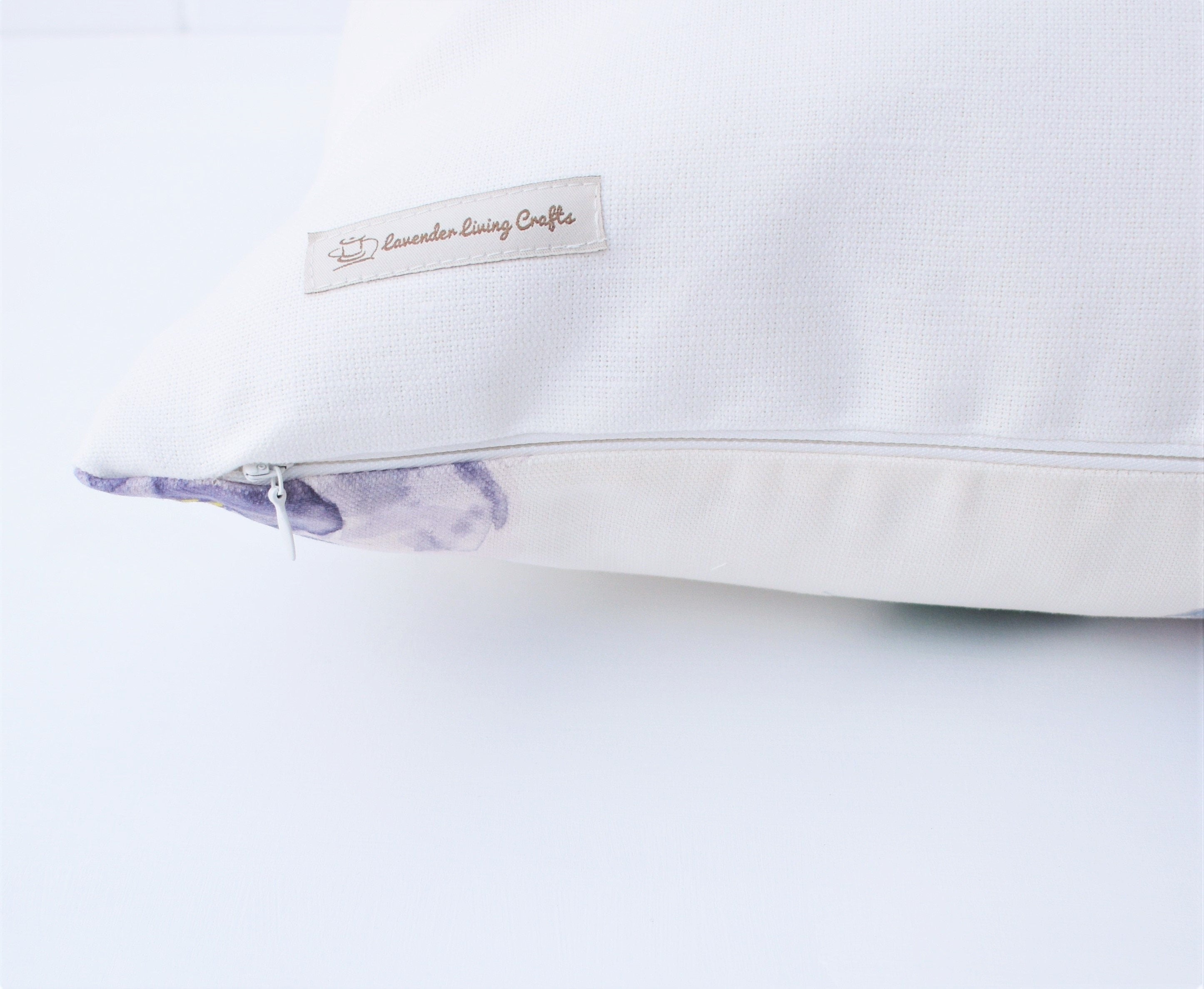 Handmade John Lewis Harper Blue Cushion backed with Laura Ashley Austen
