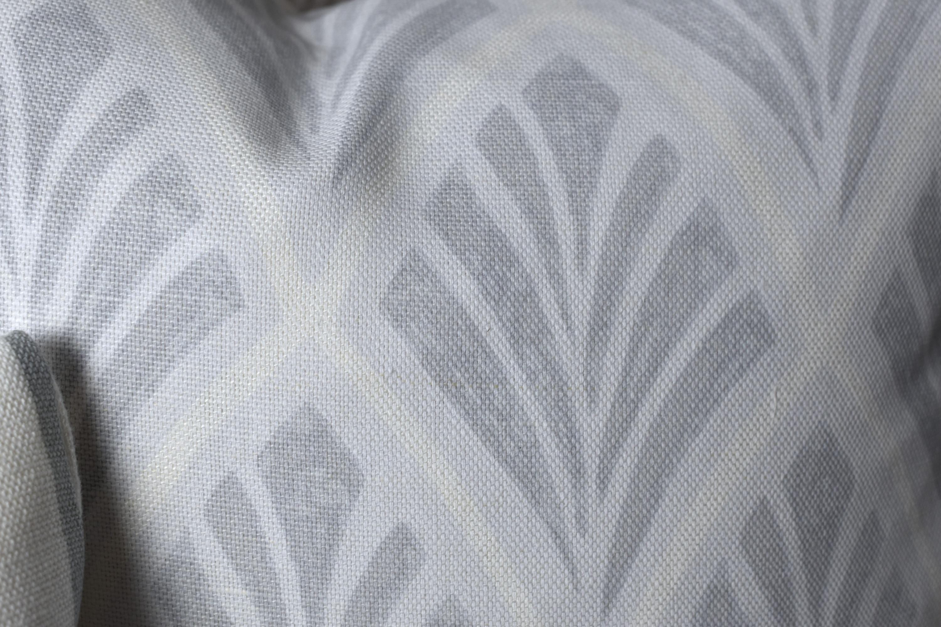 Handmade Laura Ashley Florin Silver Cushion : Art Deco Style