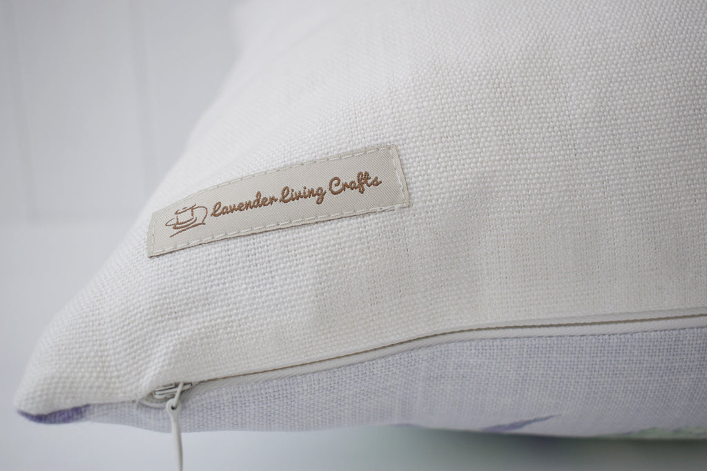 Laura Ashley  Violetta Silver White Cushion, Handmade with a Zip Fastening