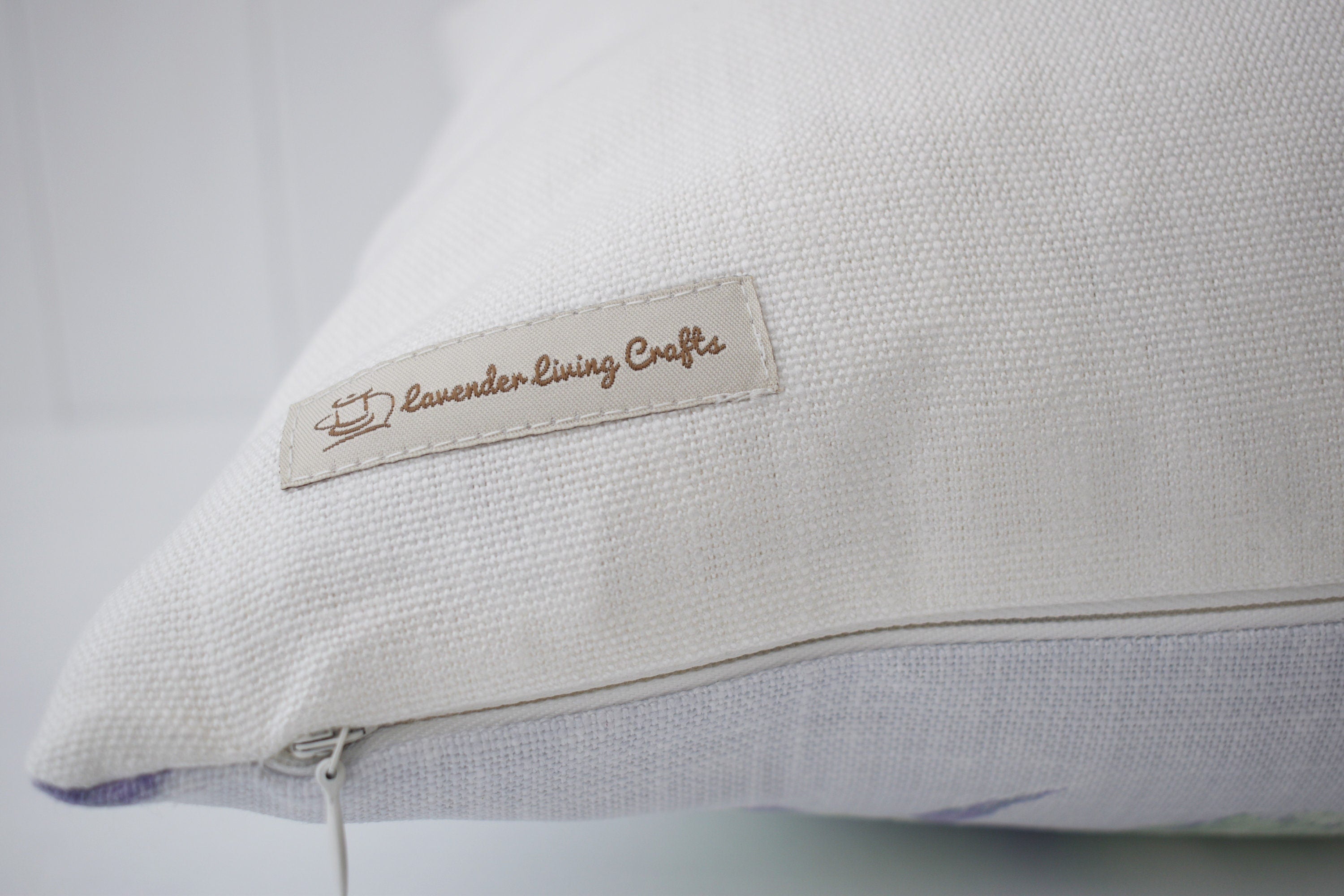 Laura Ashley  Violetta Silver White Cushion, Handmade with a Zip Fastening