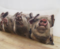 Pig Cushion: Handmade Organic Cotton Wendy Darker Art Print