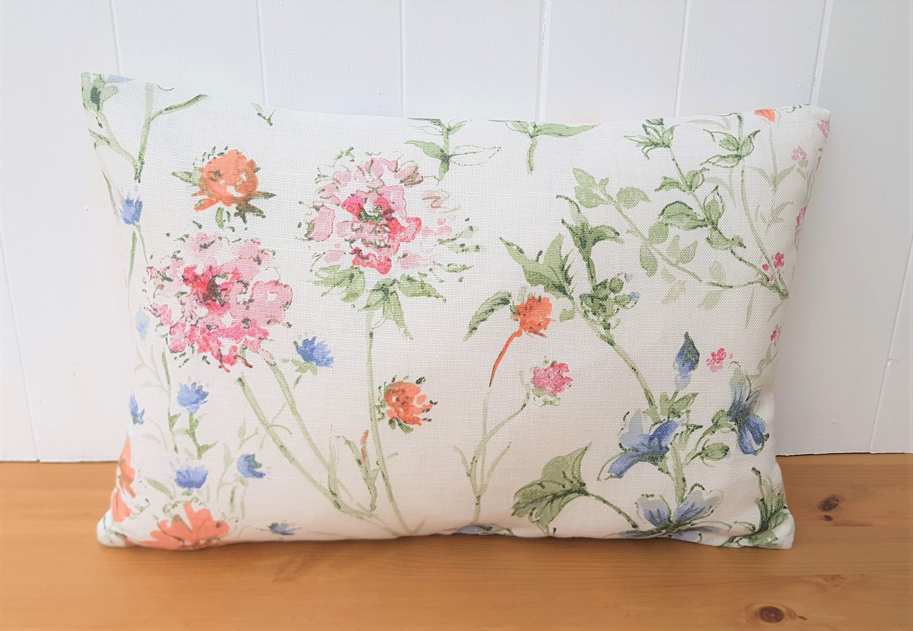 Laura Ashley Wild Meadow Cushion, Handmade with a Zip Fastening.