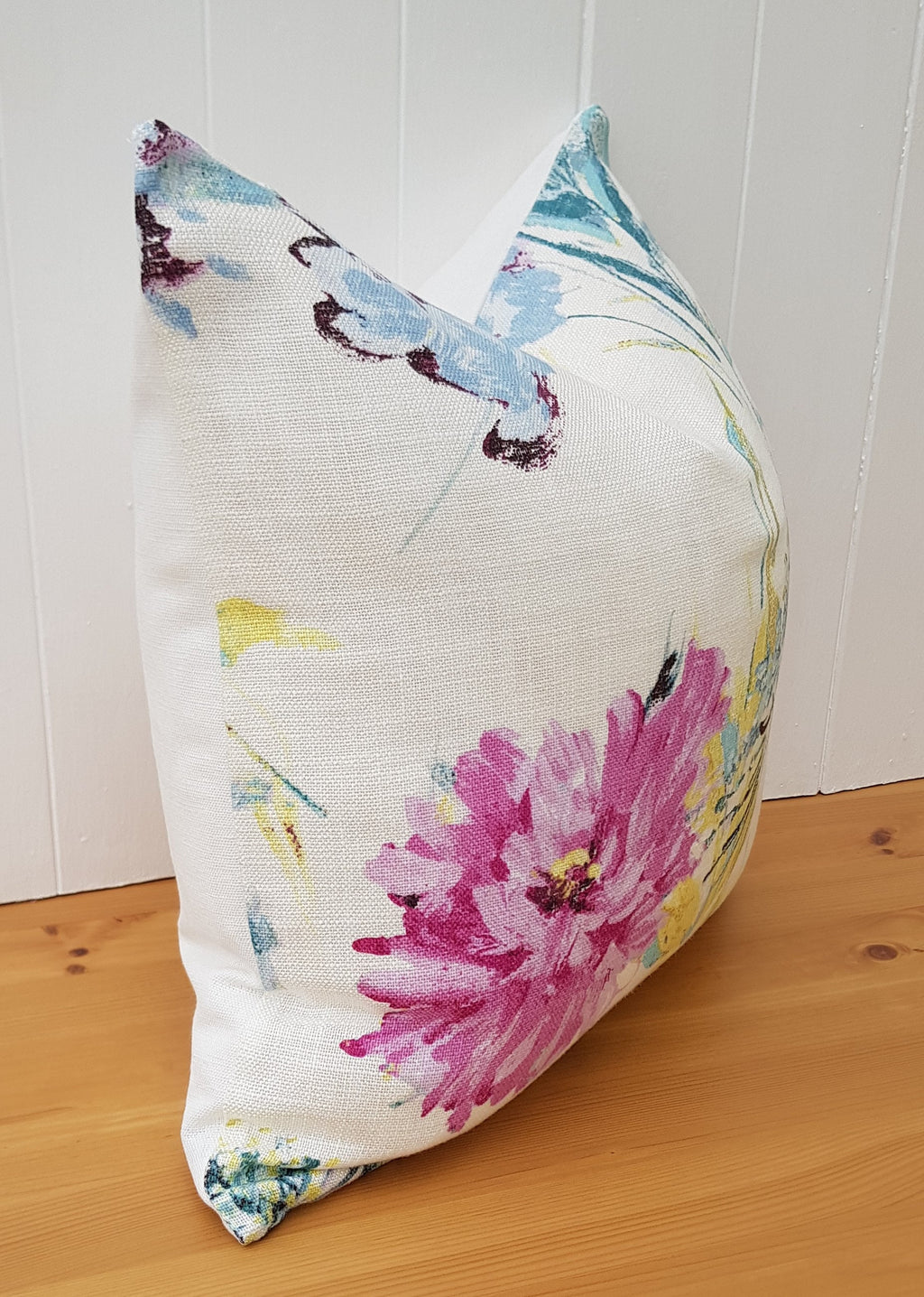 Laura Ashley cosmos Floral Cushion : Handmade with Laura Ashley Austen back, 16"