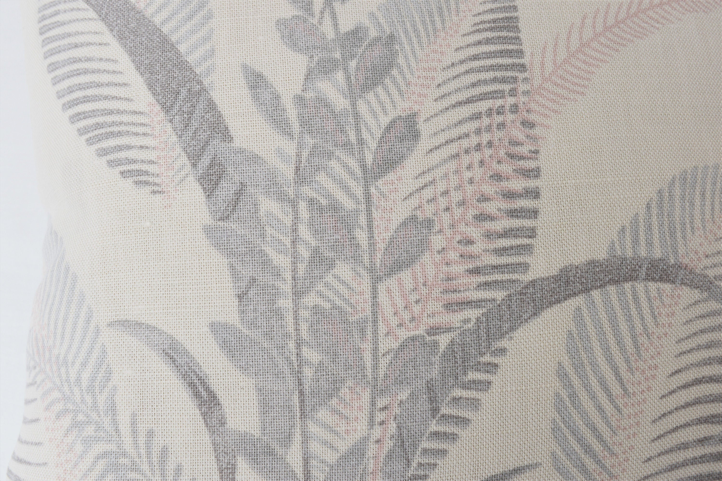 Laura Ashley Floral Cushion : Handmade in Palms Silver with Zip Closure