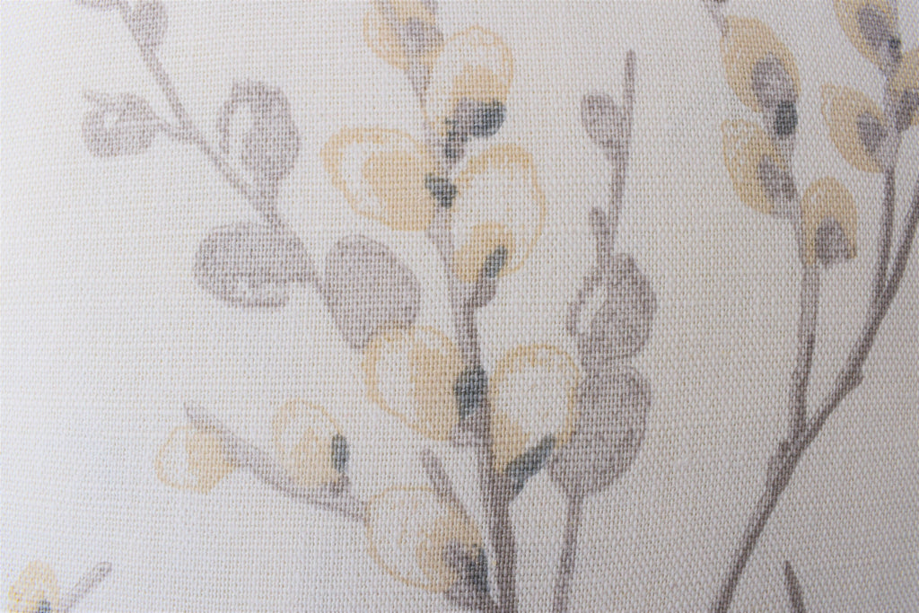 Laura Ashley Pussy Willow Dove Grey Cushion, Off White Dove Grey backed in Laura Ashley Austen Fabric, Handmade with a Zip Fastening, 16"