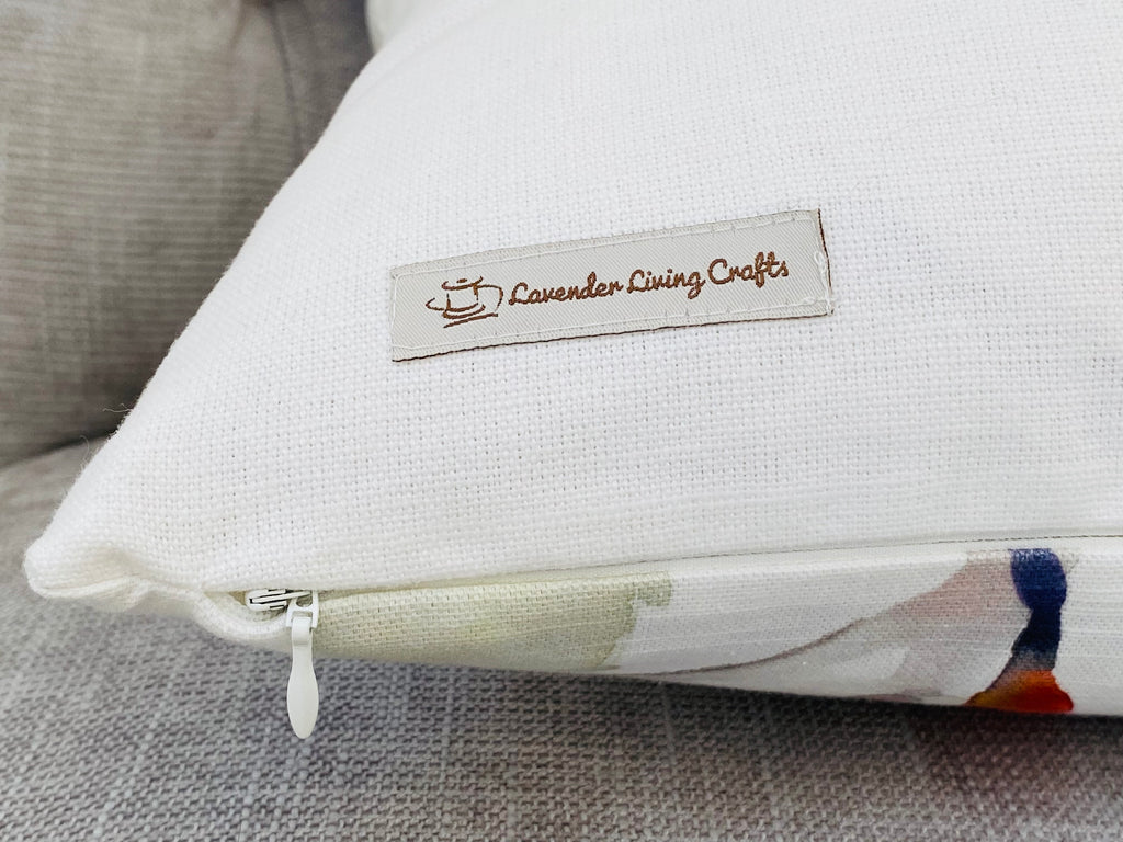Handmade Voyage Maison Naura Clementine Cushion, Laura Ashley Austen Off White Backing