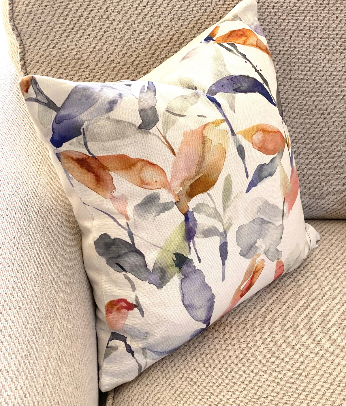 Handmade Voyage Maison Naura Clementine Cushion, Laura Ashley Austen Off White Backing