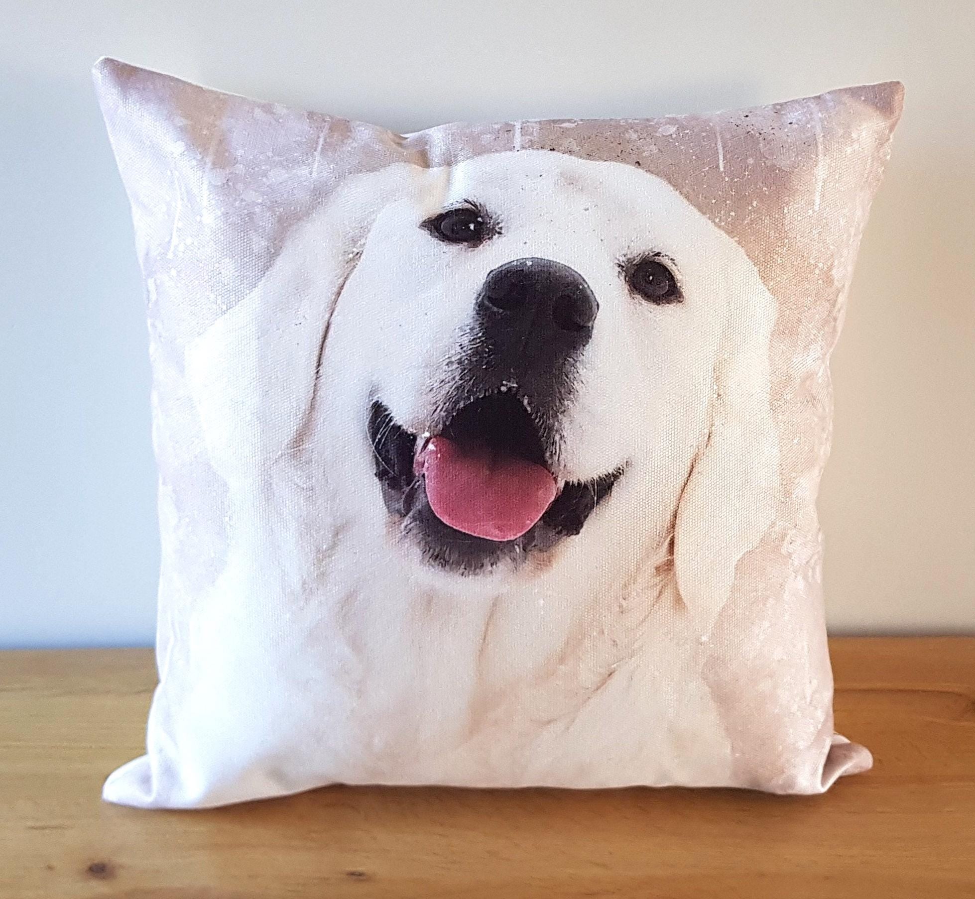 Golden Retriever Art Print Cushion: Handmade with Zip Closure, Cover only or Cover + Pad