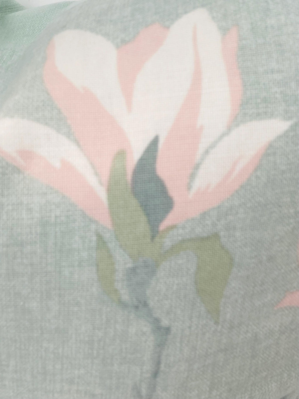 Laura Ashley Magnolia Duck Egg Cushion: Handmade with a Zip Fastening