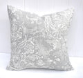 Laura Ashley Maddox Silver Cushion, The Same Fabric on both sides, Handmade with a zip fastening 16"