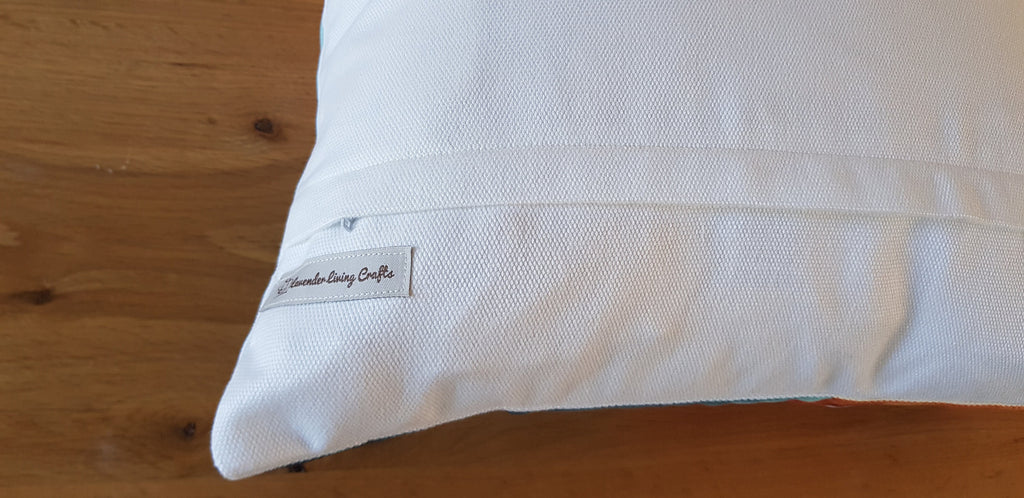 Beach Seaside Cushion, Holiday Theme Pillow, Art Print Cushion with zip fastening.