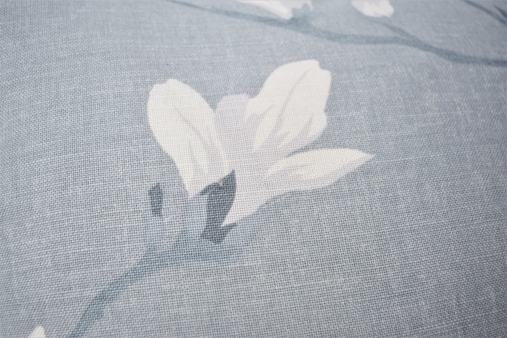 Laura Ashley Magnolia Grove Grey Cushion, Handmade with a zip fastening 16"
