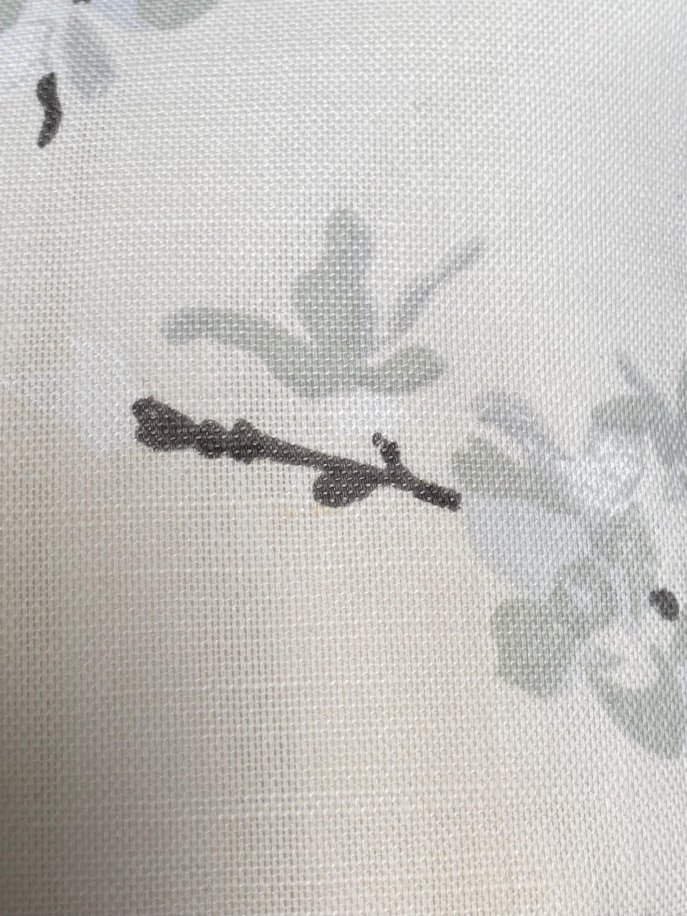 Laura Ashley Floral Cushion, Forsythia Natural on both sides with a zip fastening.